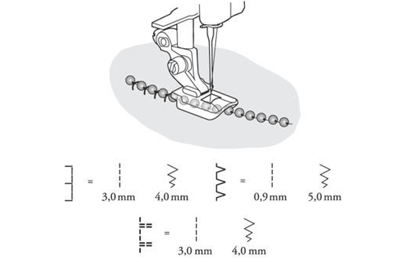 Husqvarna Trykkfot Perlefot 4mm
