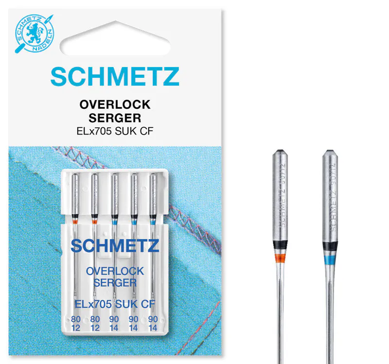 Schmetz Elx705 SUK CF 80/11-90/14 5pk (Overlock/Coverstitch)