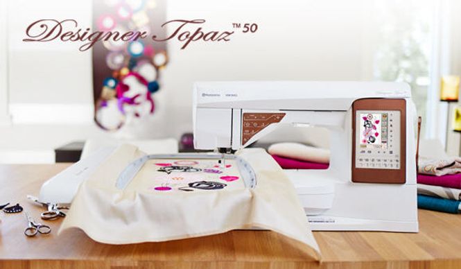 Hovedbilde Husqvarna Topaz 50 sy-og broderimaskin