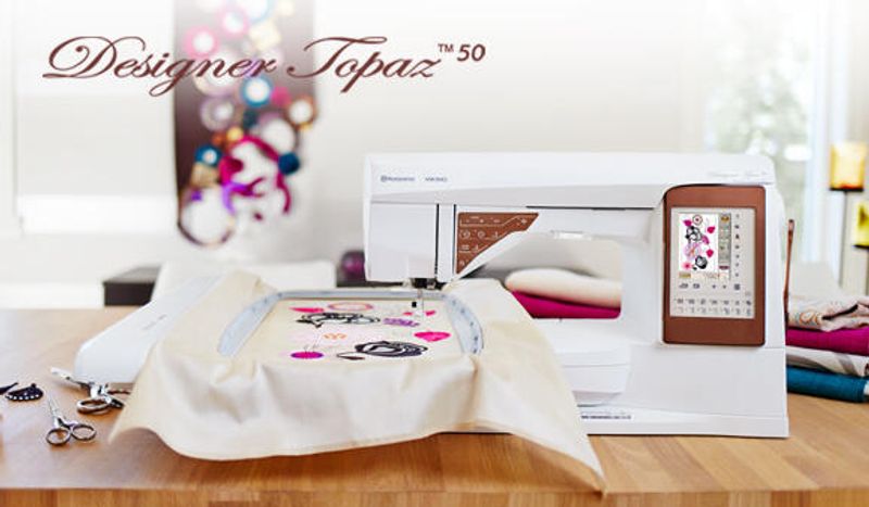 Husqvarna Topaz 50 sy-og broderimaskin