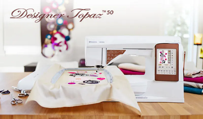 Husqvarna Topaz 50 sy-og broderimaskin