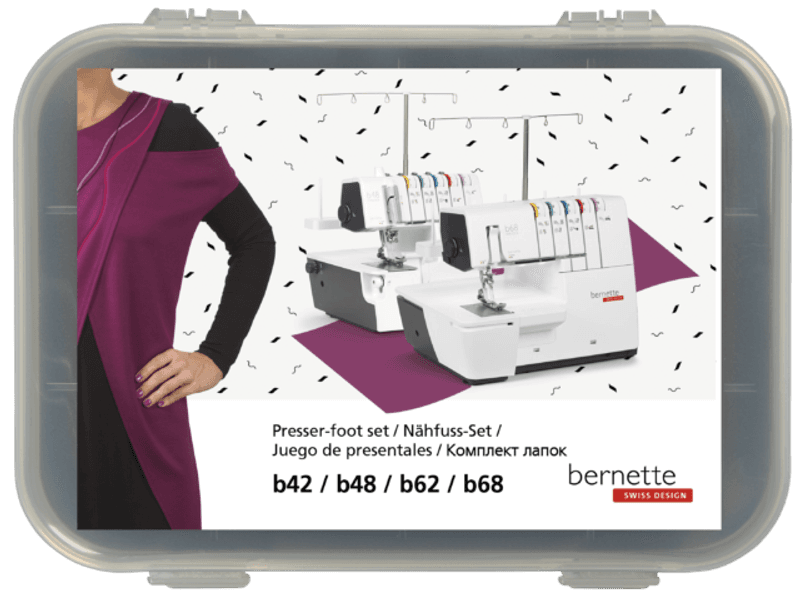 Bernina Bernette Trykkfotsett B42/B48 (Overlock/Coverstitch)
