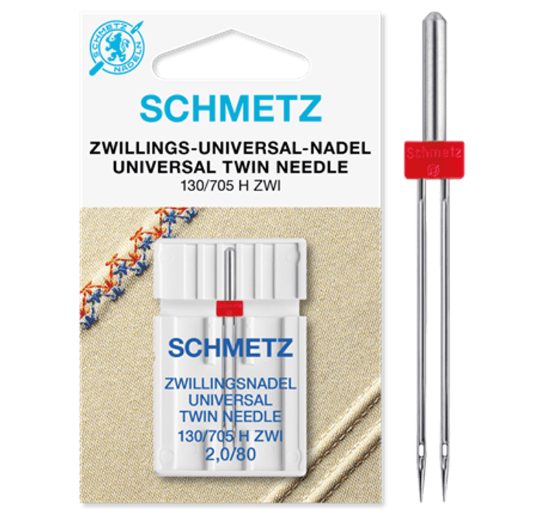 Schmetz Tvillingnål Universal 2,0mm #80 1pk