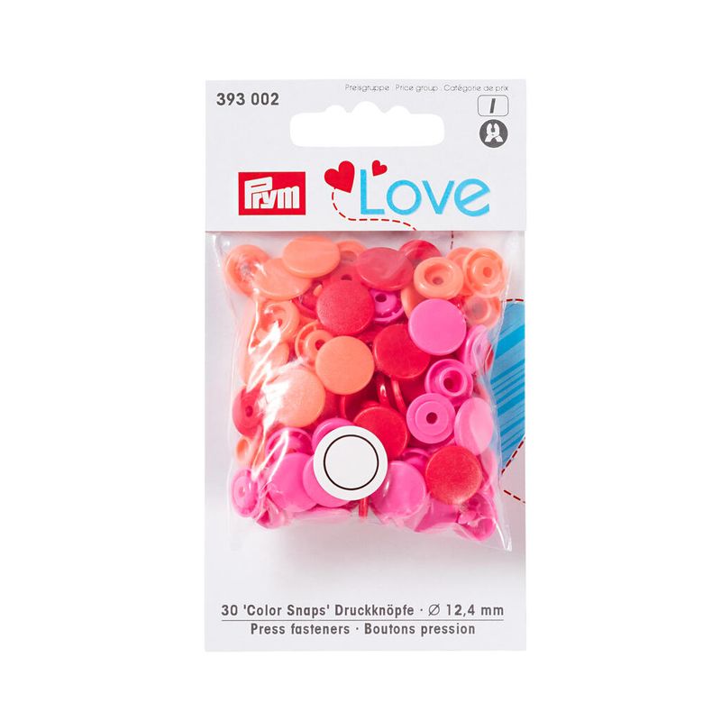 Prym Love Color Snaps 12,4mm 30stk