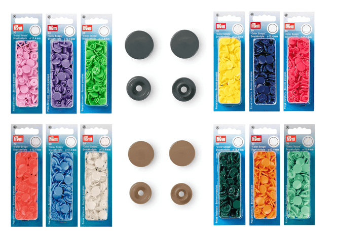 Hovedbilde Prym Color Snaps Trykknapp 12,4mm 30 stk Runde