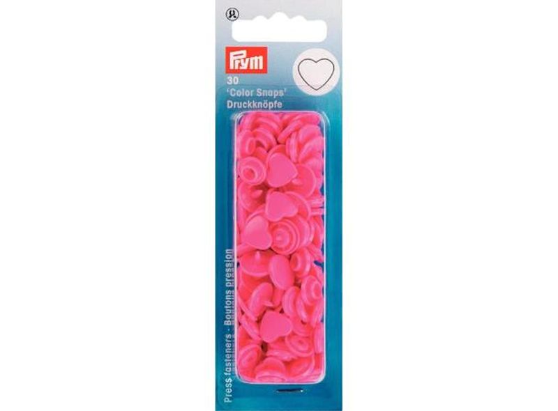 Prym Color Snaps Trykknapp 12,4mm 30stk Hjerte
